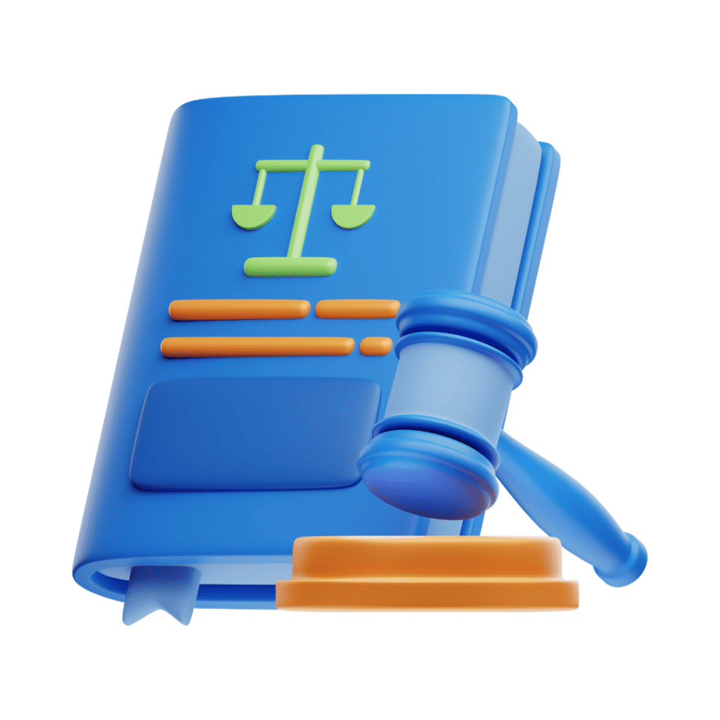 Confianza, tecnología y experiencia en derecho de seguros – Torres & Domínguez Símbolos de justicia legal y tecnología.